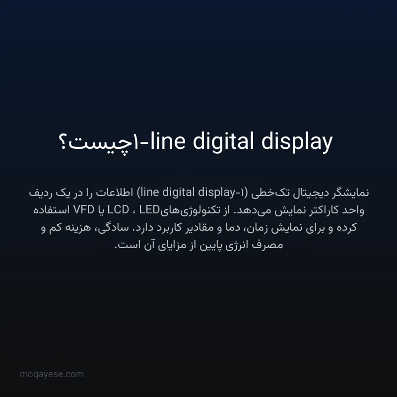 1-line digital display چیست؟