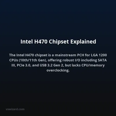 Intel H470 Chipset Explained