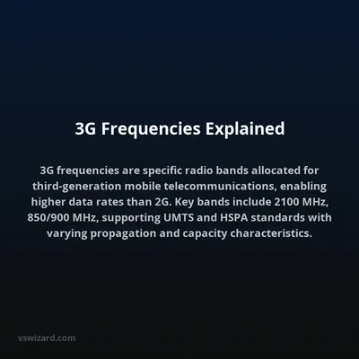 3G Frequencies Explained