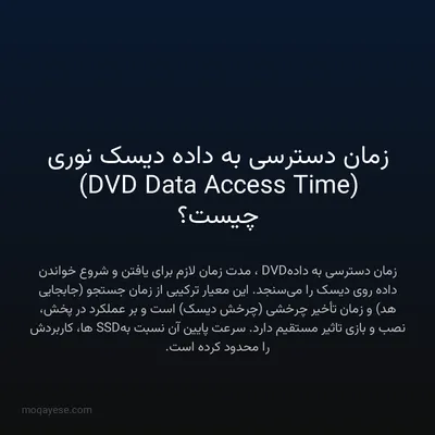 زمان دسترسی به داده دیسک نوری (DVD Data Access Time) چیست؟