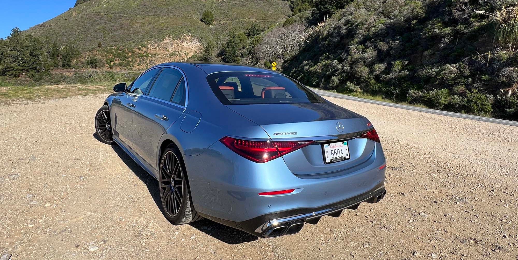 مرسدس-ای‌ام‌جی S63 E-Performance: سفری جاده‌ای در کالیفرنیا با نماد لوکس و هیبریدی