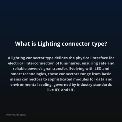 What is Lighting connector type?