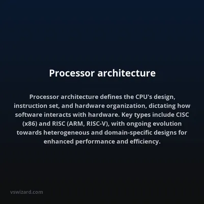 Processor architecture