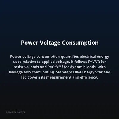 Power Voltage Consumption
