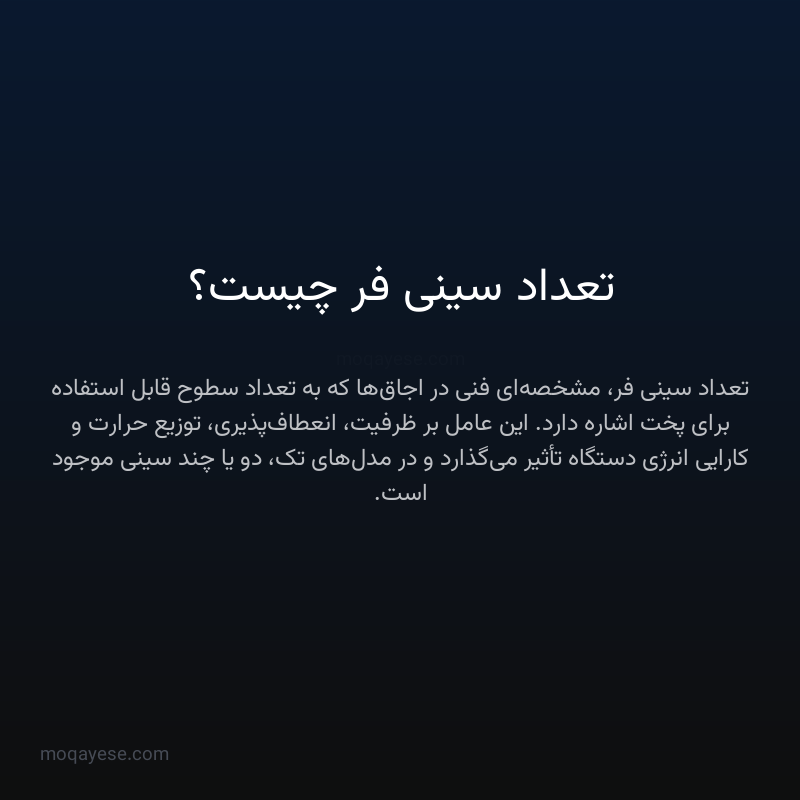 تعداد سینی فر چیست؟