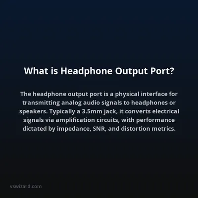 What is Headphone Output Port?