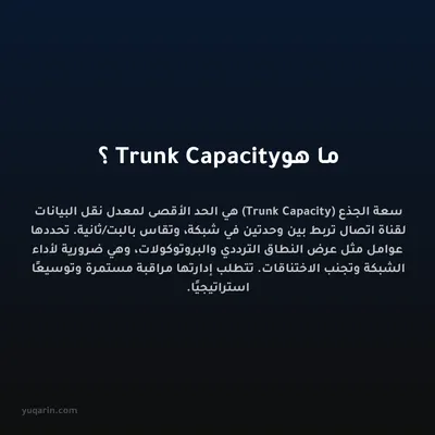 ما هو Trunk Capacity؟