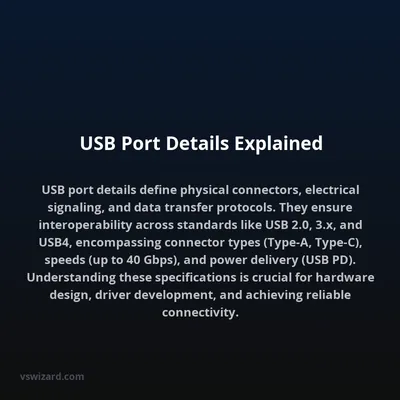 USB Port Details Explained