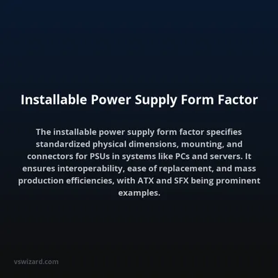 Installable Power Supply Form Factor