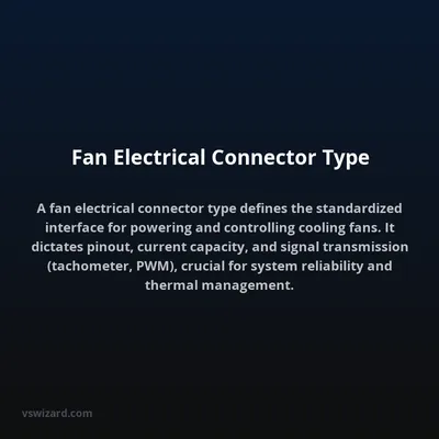 Fan Electrical Connector Type