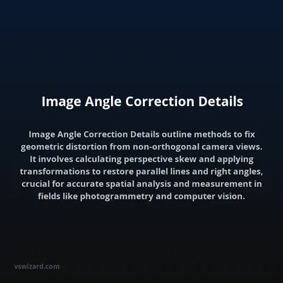 Image Angle Correction Details