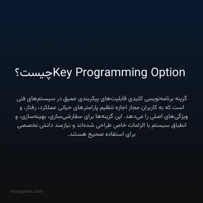 Key Programming Option چیست؟