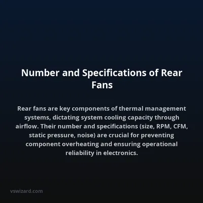 Number and Specifications of Rear Fans