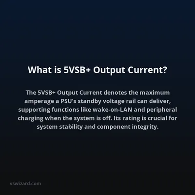 What is 5VSB+ Output Current?