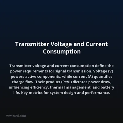 Transmitter Voltage and Current Consumption