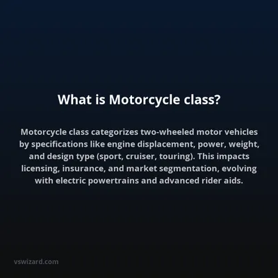 What is Motorcycle class?