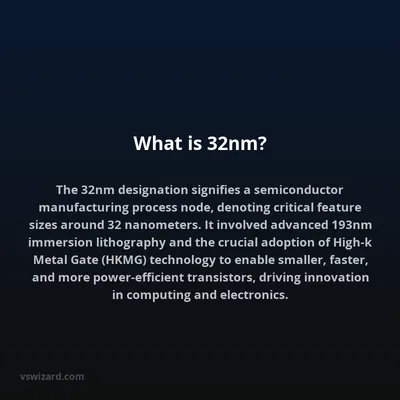 What is 32nm?