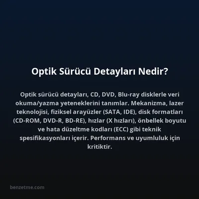 Optik Sürücü Detayları Nedir?