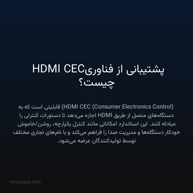 پشتیبانی از فناوری HDMI CEC چیست؟
