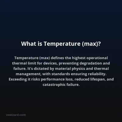 What is Temperature (max)?