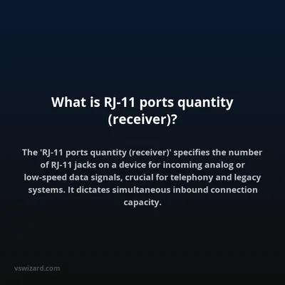 What is RJ-11 ports quantity (receiver)?