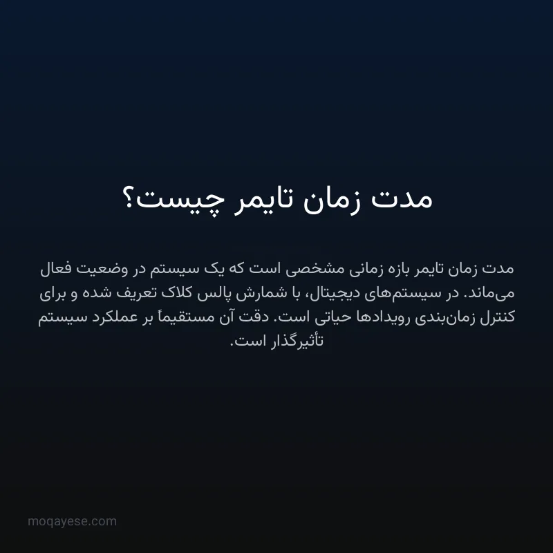 مدت زمان تایمر چیست؟