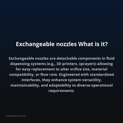 Exchangeable nozzles What is it?