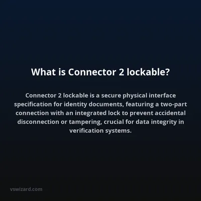 What is Connector 2 lockable?