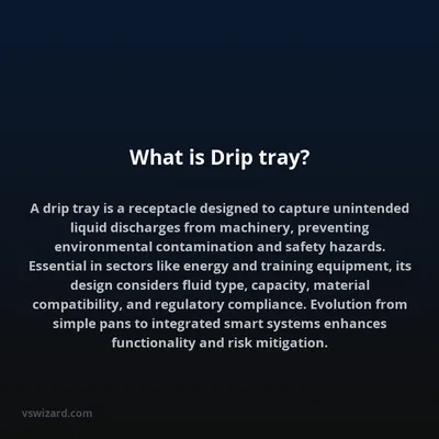 What is Drip tray?