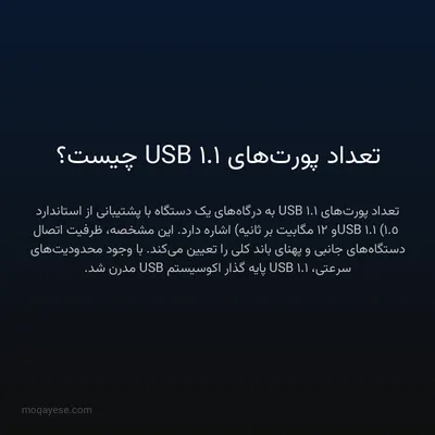 تعداد پورت‌های USB 1.1 چیست؟