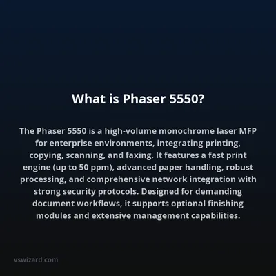 What is Phaser 5550?