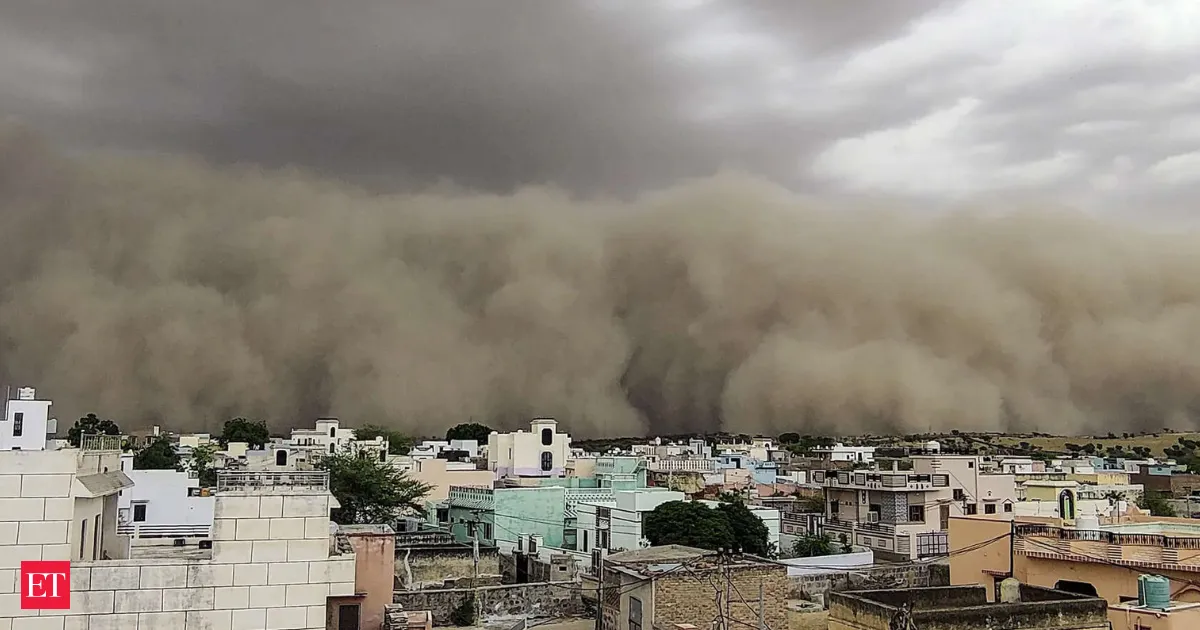 Massive Dust Storm Engulfs Rajasthan, Bringing Relief from Heatwave