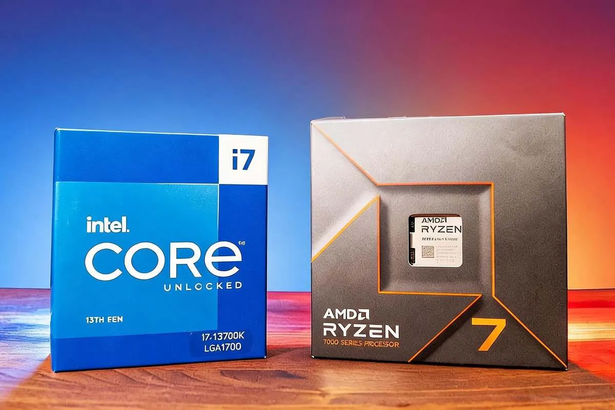 مقایسه ryzen 7 و core i7