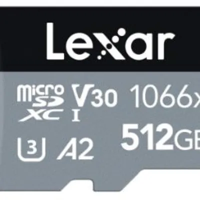 لکسار microSDXC با ظرفیت 512 گیگابایت مدل Professional SILVER V30 A2