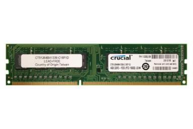 مقایسه کروشیال CT51264BA1339 ظرفیت 4 گیگابایت از نوع DDR3-1333 با هایپر ایکس Fury ظرفیت 8 گیگابایت از نوع DDR4-2400