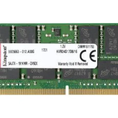 کینگستون ValueRAM KVR24S17D8/16 ظرفیت 16 گیگابایت از نوع DDR4-2400