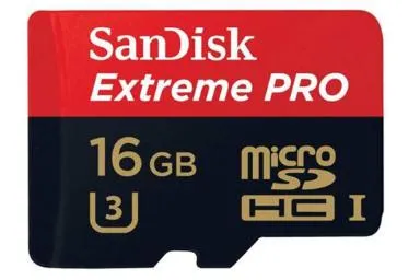 عکس سن دیسک microSDHC با ظرفیت 16 گیگابایت مدل Extreme Pro کلاس 10