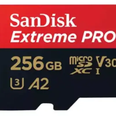 سن دیسک microSDXC با ظرفیت 256 گیگابایت مدل Extreme Pro V30 A2 کلاس 10