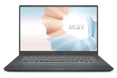 عکس modern 15 A11MU ام اس آی Core i3-1195G7 Iris xe 8GB 512GB