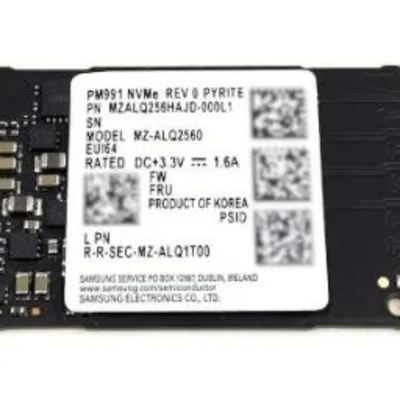 سامسونگ PM991 NVMe M.2 2242 ظرفیت 256 گیگابایت