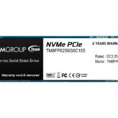 تیم گروپ MP33 NVMe M.2 ظرفیت 256 گیگابایت