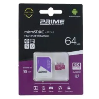 پرایم microSDXC با ظرفیت 64 گیگابایت مدل Extreme کلاس 10