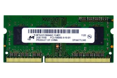 عکس اصلی مایکرون MT8JSF25664HZ-1G4D1 ظرفیت 2 گیگابایت از نوع DDR3-1333