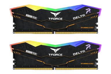 عکس تیم گروپ T-FORCE DELTA RGB ظرفیت 32 گیگابایت (2x16) از نوع DDR5-6400