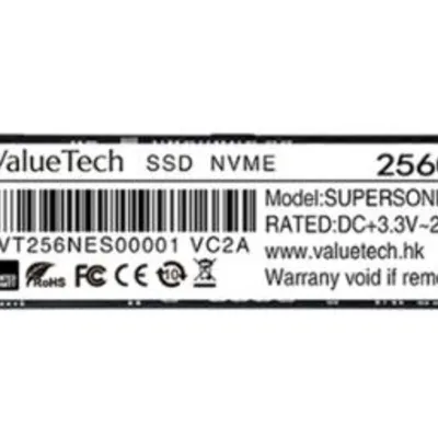 ولیوتک SUPERSONIC M.2 ظرفیت 256 گیگابایت