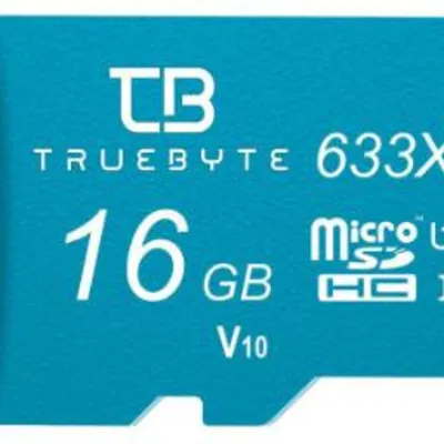 تروبایت MicroSDHC ظرفیت 16 گیگابایت مدل 633X MicroSDHC V10 کلاس 10
