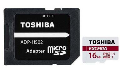 عکس توشیبا microSDHC با ظرفیت 16 گیگابایت مدل Exceria M302 کلاس 10