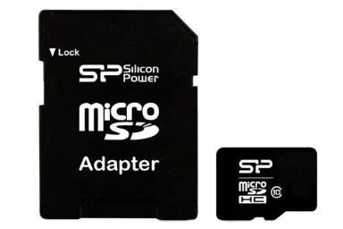 سیلیکون پاور microSDHC با ظرفیت 32 گیگابایت کلاس 10