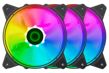 مقایسه گیم مکس RQ300 ARGB بسته 3 عددی با گرین GF120-RGB