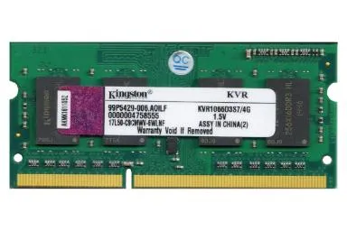 مقایسه هایپر ایکس Fury ظرفیت 8 گیگابایت از نوع DDR4-2400 با کینگستون ValueRAM KVR1066D3S7/4G ظرفیت 4 گیگابایت از نوع DDR3-1066